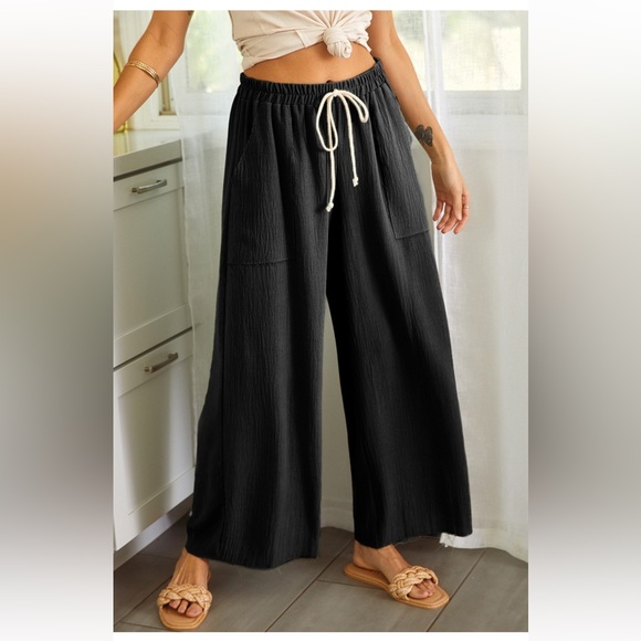 22 Stylish and Trendy Boho wide leg pants with pockets - Picture 6 of 6